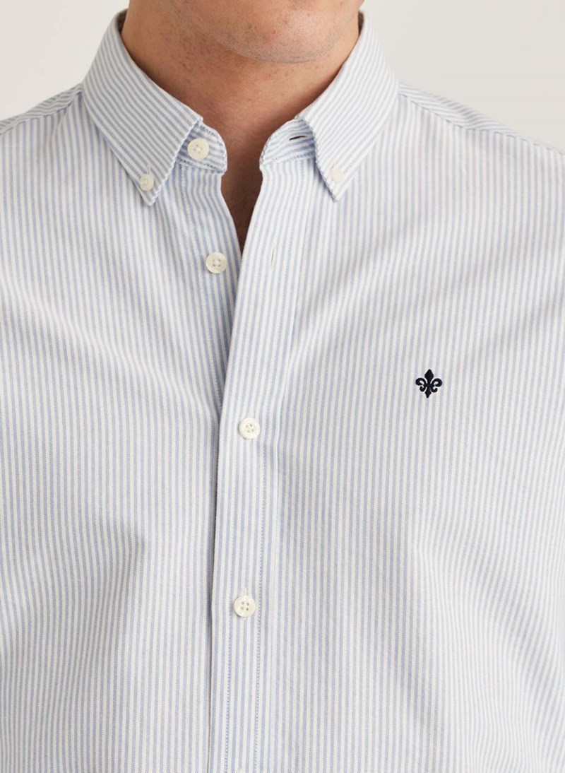 Skjorta oxford striped bd light blue 5