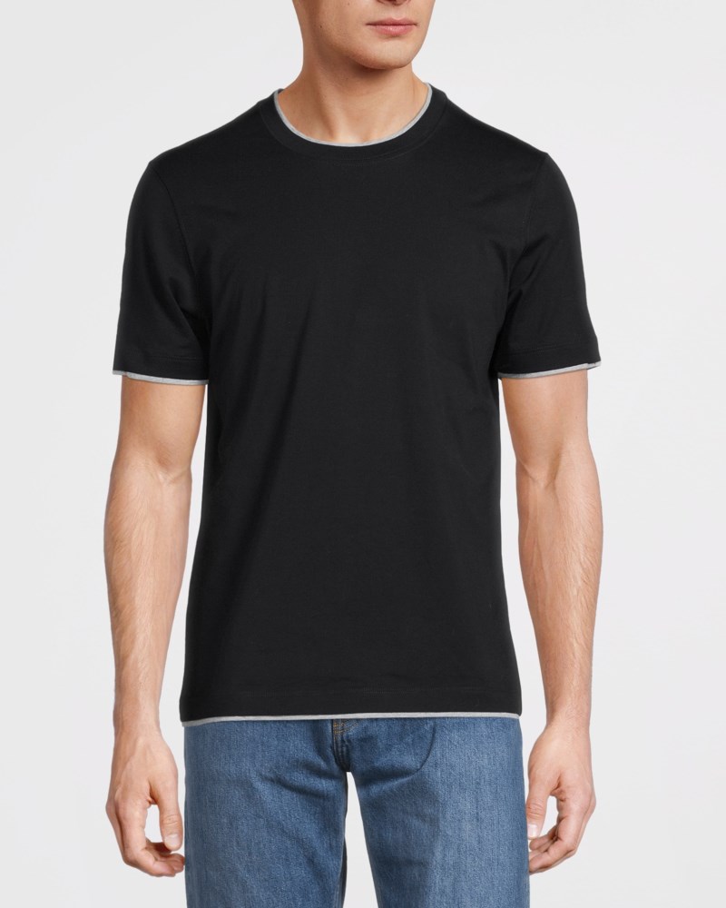 T-shirt dubbel layer marin 2