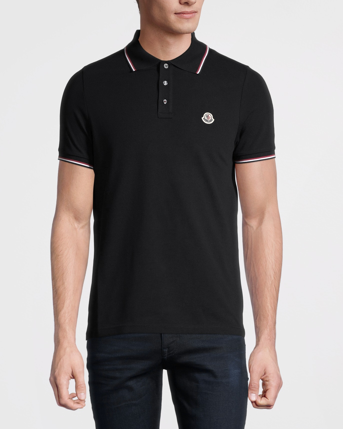 moncler black polo