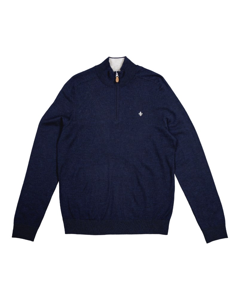 Tröja john zip light brown 1