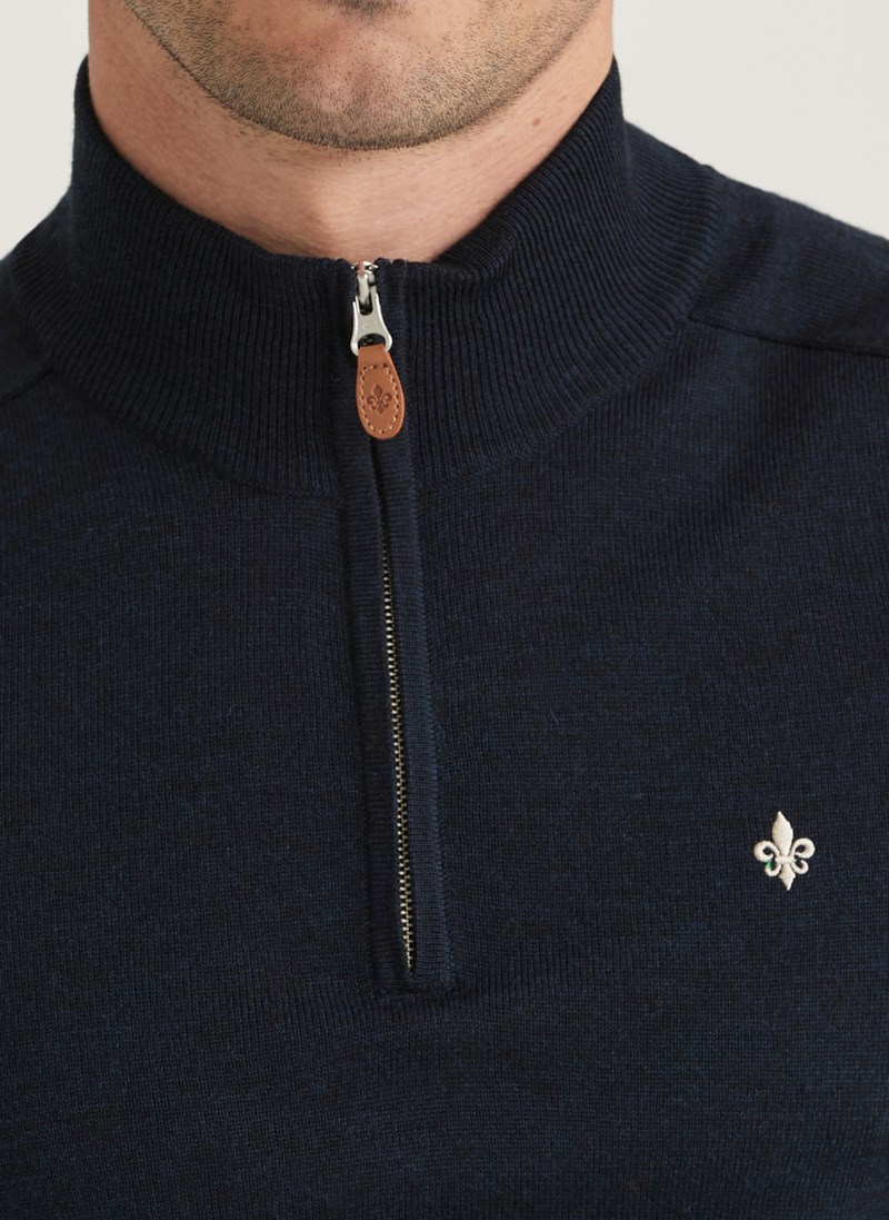 Tröja john zip light brown 2