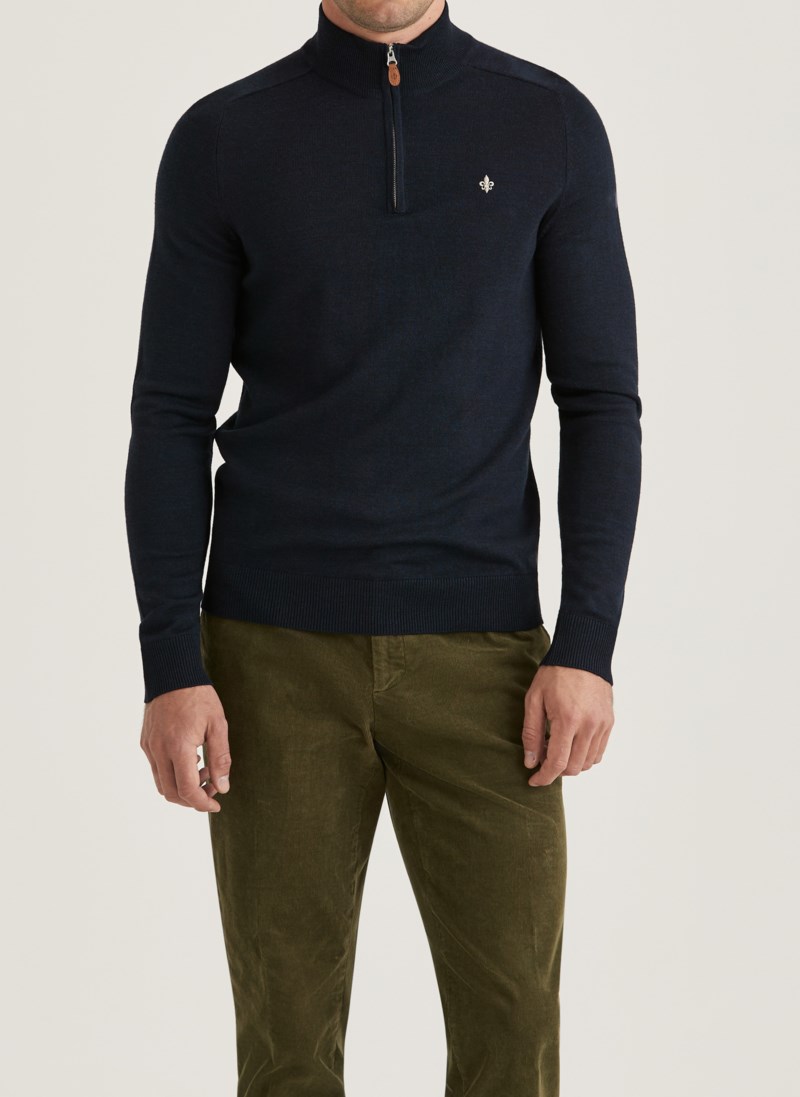 Tröja john zip light brown 3