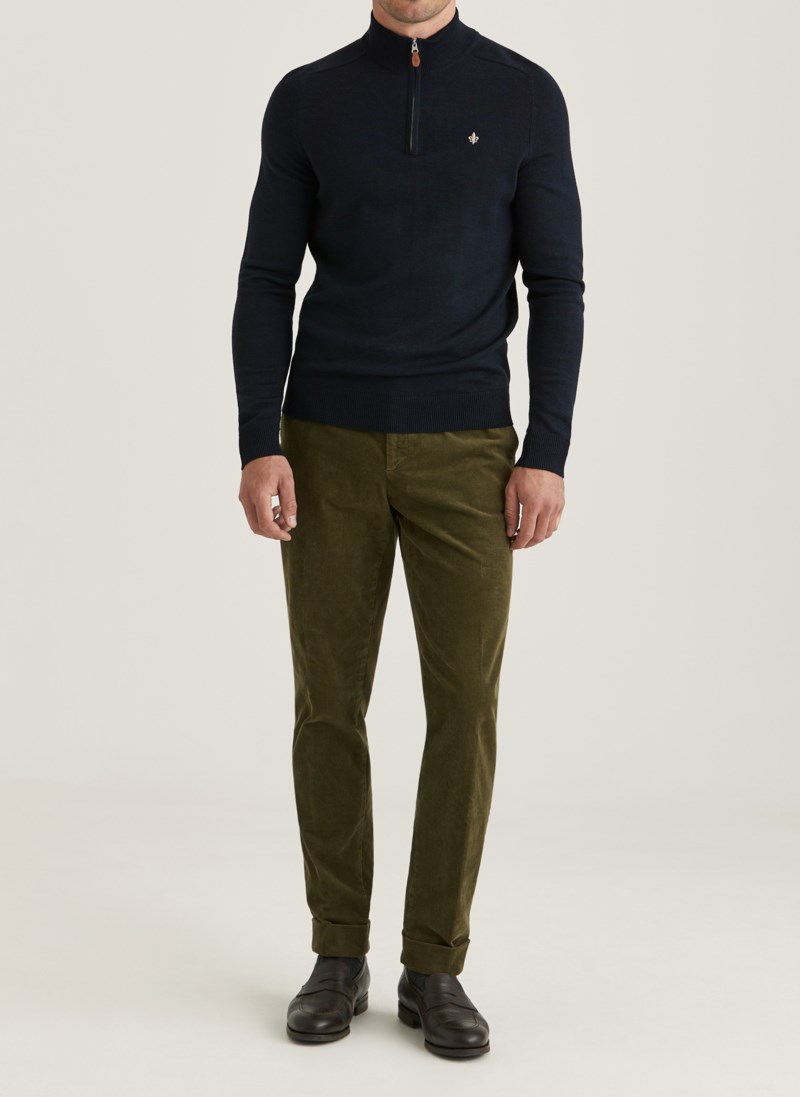 Tröja john zip light brown 5