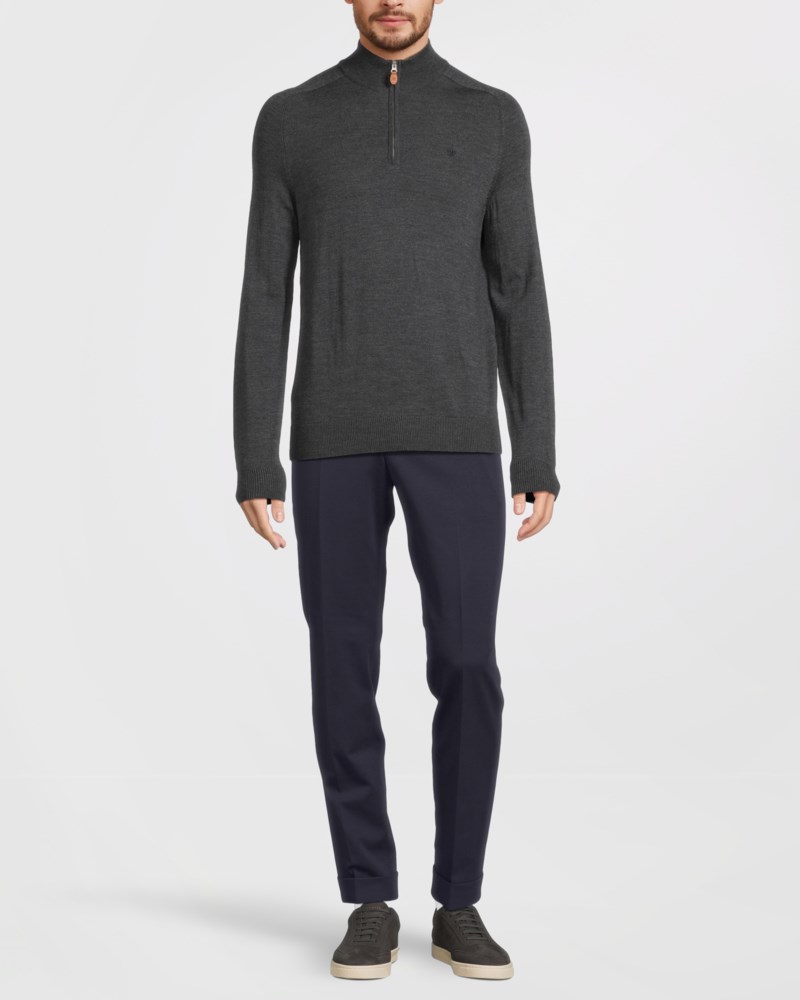 Tröja john zip light brown 2