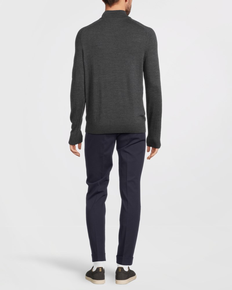 Tröja john zip light brown 4