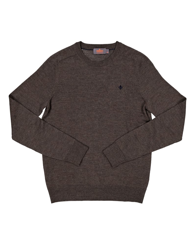 Stickad tröja oneck khaki 7