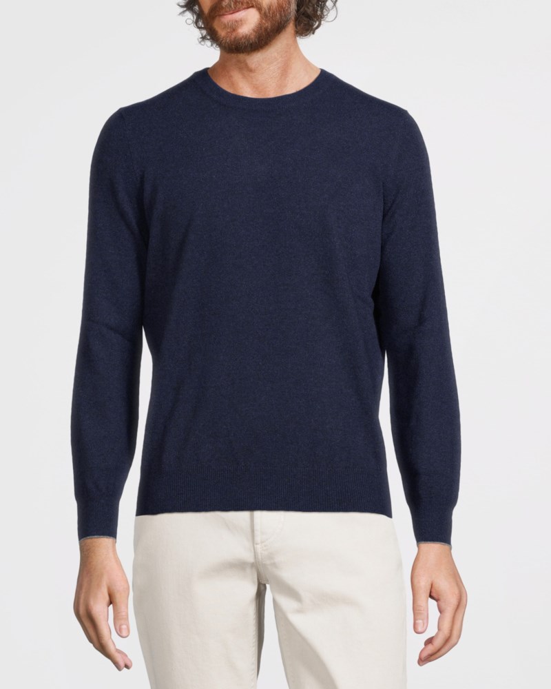 Brunello Cucinelli Tröja crew neck cashmere herr – bild 2
