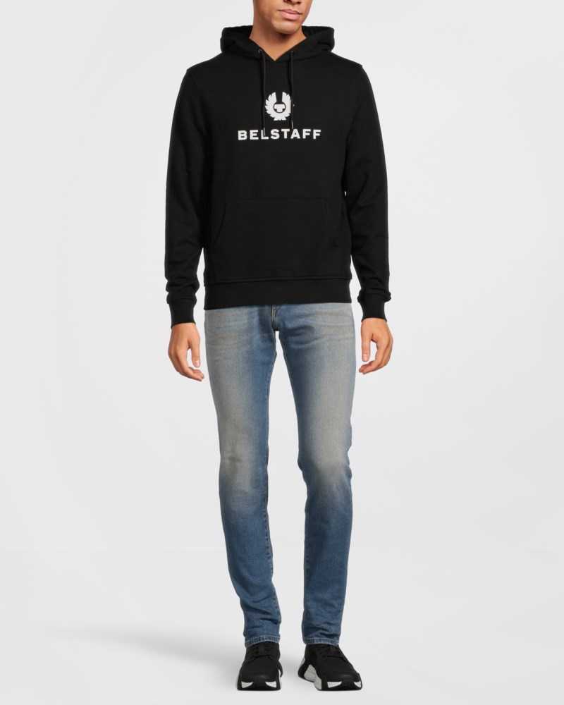 Hoodie belstaff signature black/ off white 2