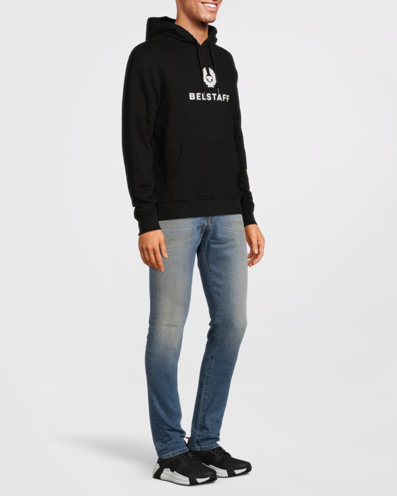 Hoodie belstaff signature black/ off white 3