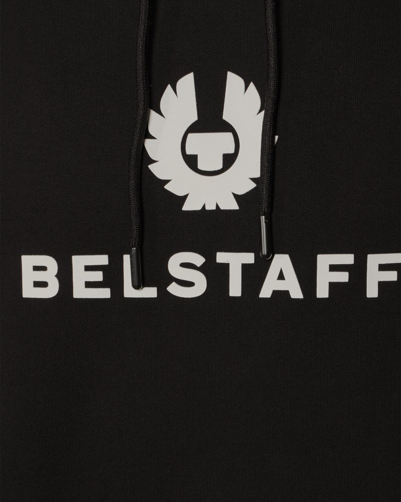 Hoodie belstaff signature black/ off white 5