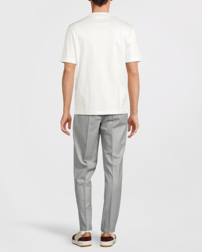 T-shirt brunello classic tee white 4