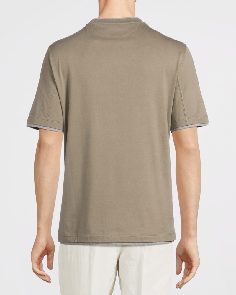 Brunello Cucinelli T-shirt brunello classic tee herr – bild 4