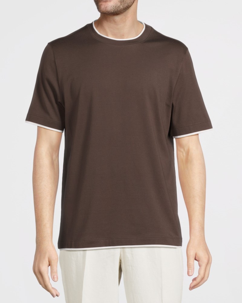 Brunello Cucinelli T-shirt brunello classic tee herr – bild 2