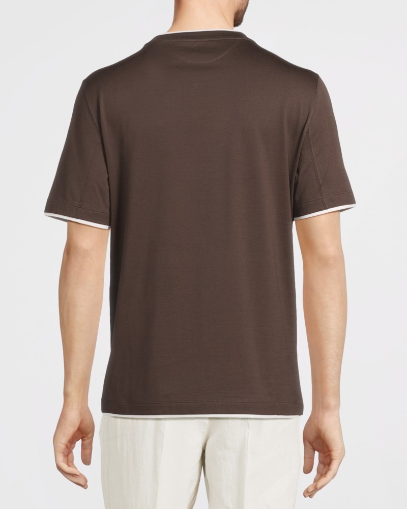 Brunello Cucinelli T-shirt brunello classic tee herr – bild 4