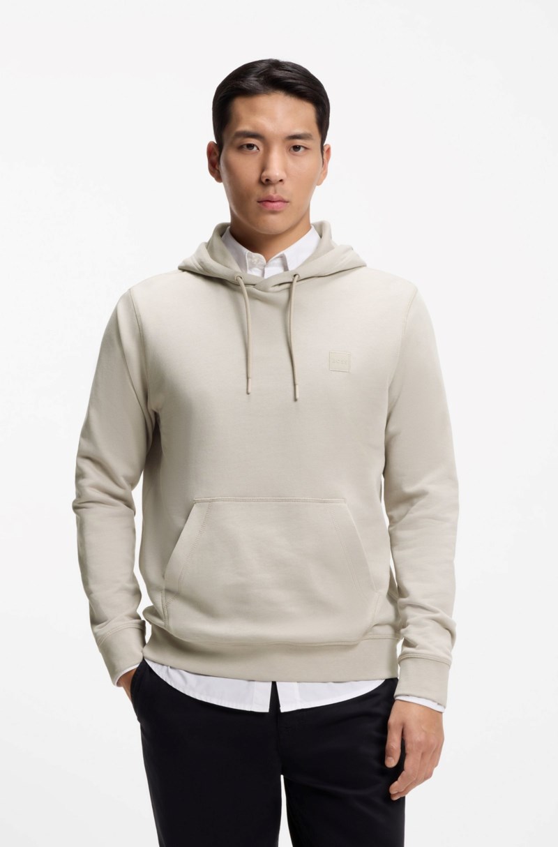 Hoodie wetalk open grey 2