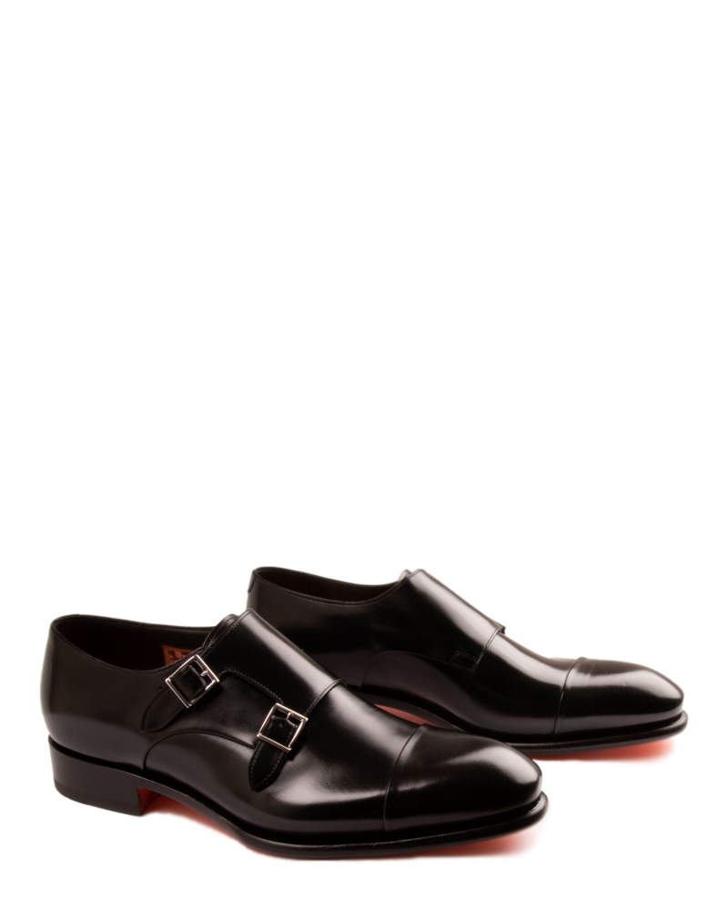 Santoni Monks double-buckle finskor herr – bild 3