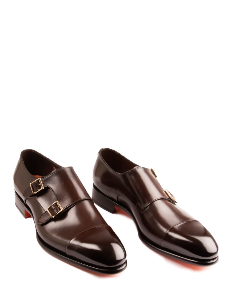 Santoni Monks double-buckle finskor herr – bild 3