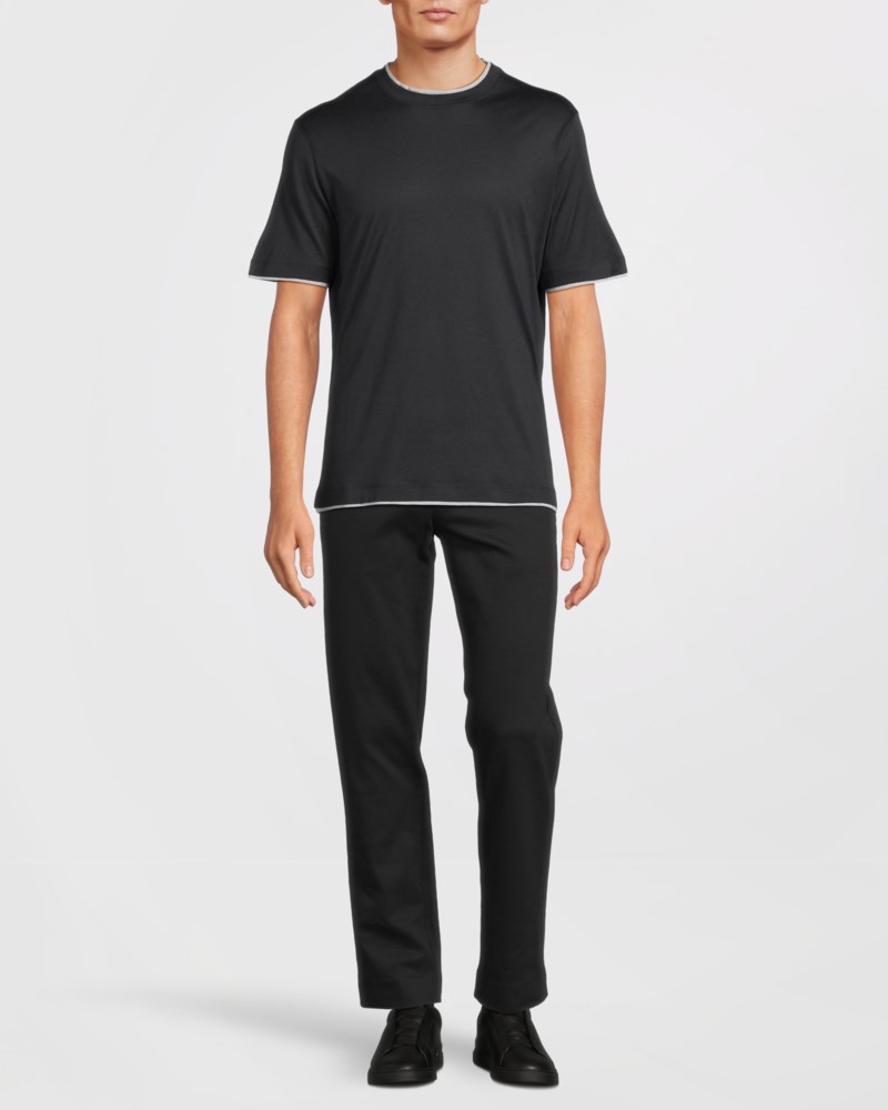 T-shirt double layer grå 2