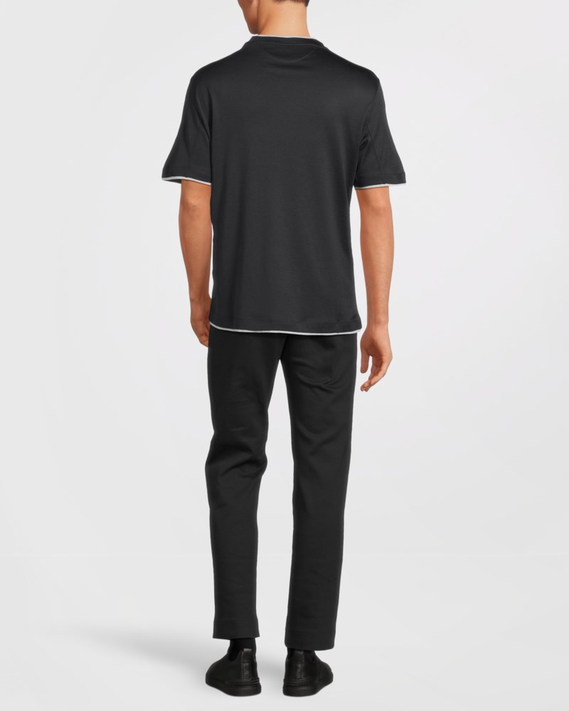 T-shirt double layer grå 4