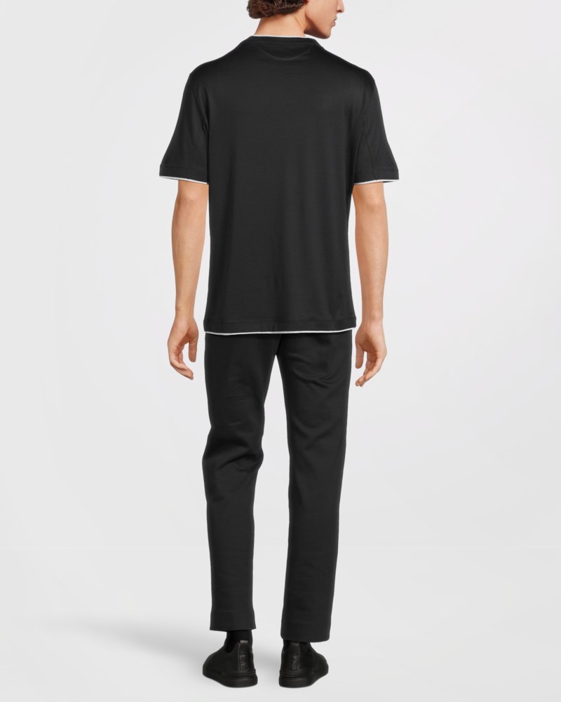 T-shirt double layer grå 4