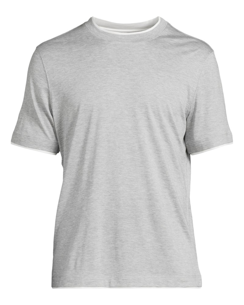 T-shirt double layer grå 1