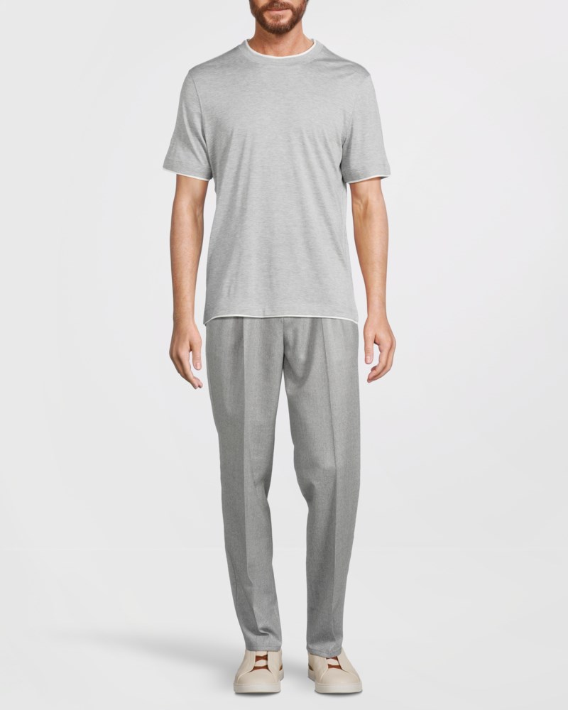 T-shirt double layer grå 2