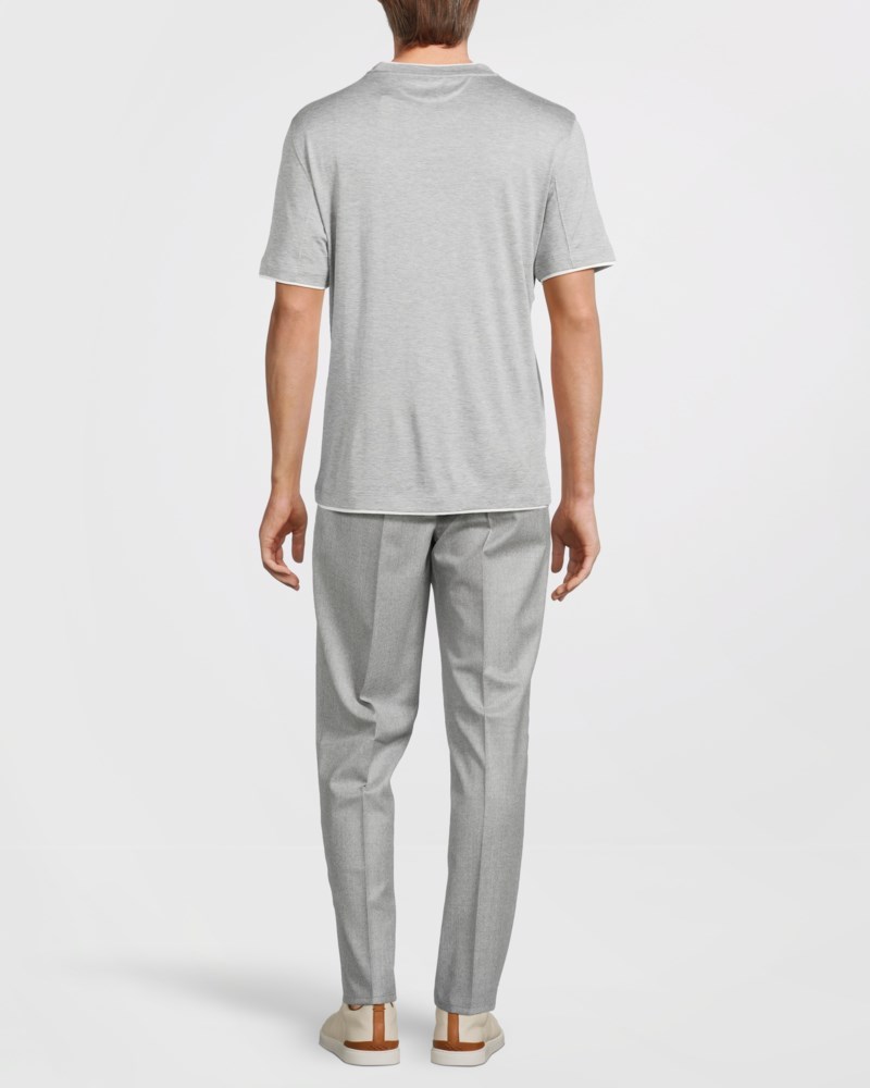 T-shirt double layer grå 4