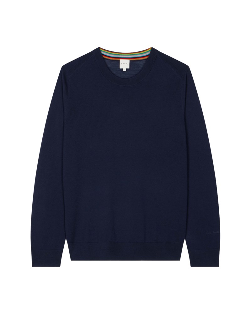 Tröja mens crew neck very dark navy 1