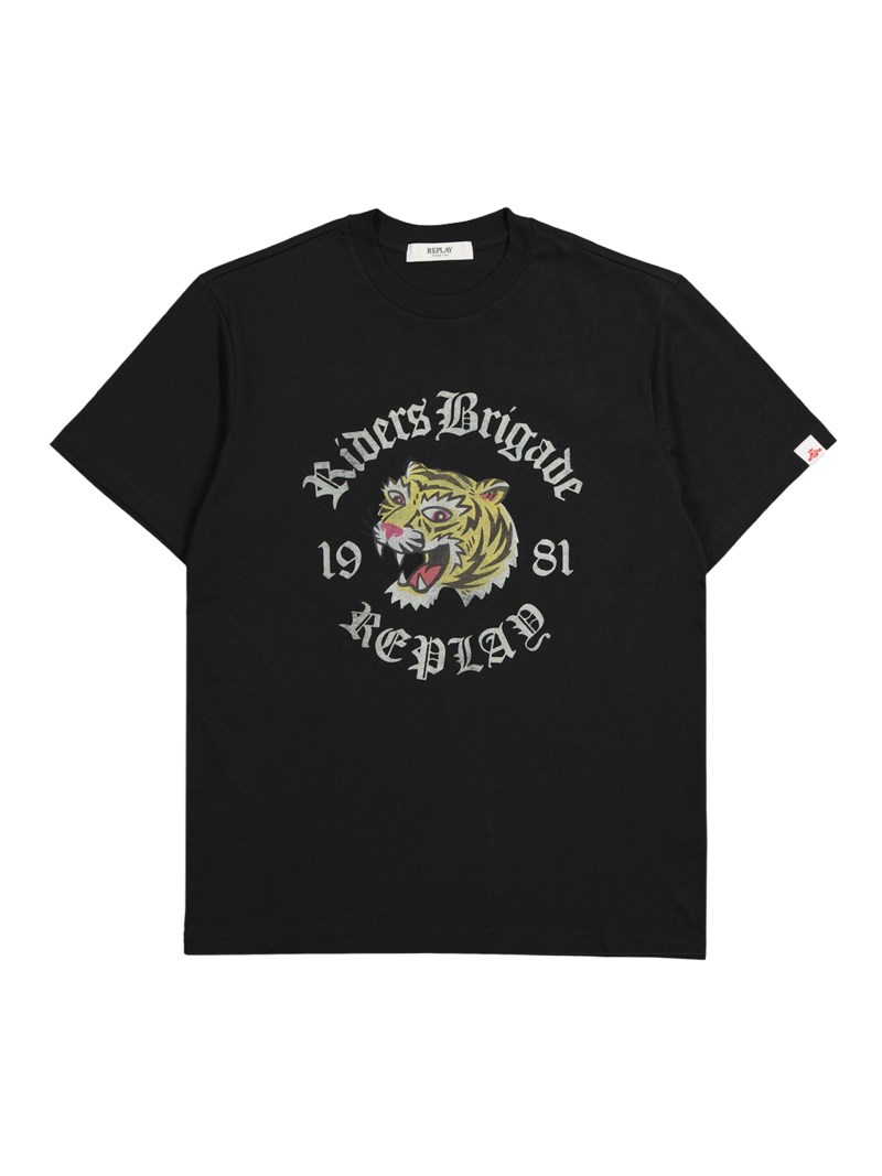 T-shirt tiger print black 1