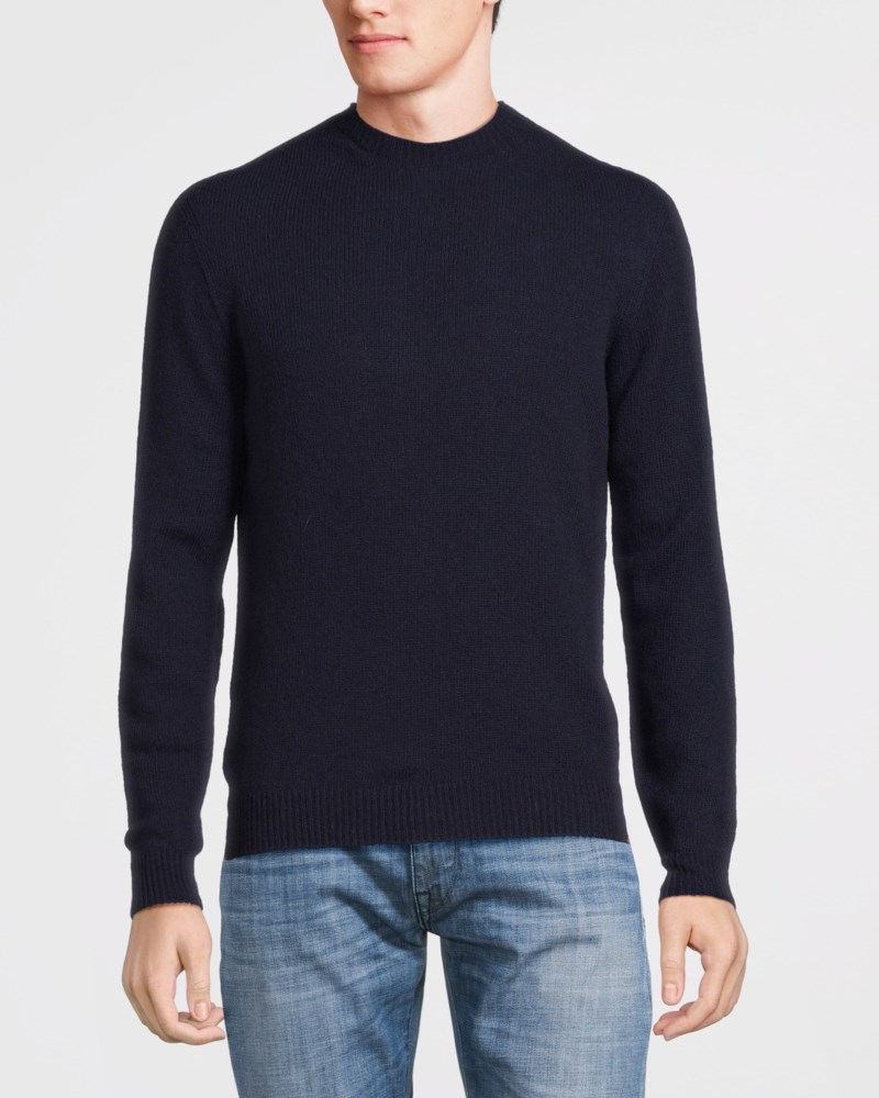 Tröja mesh seamless wool blend marin 2