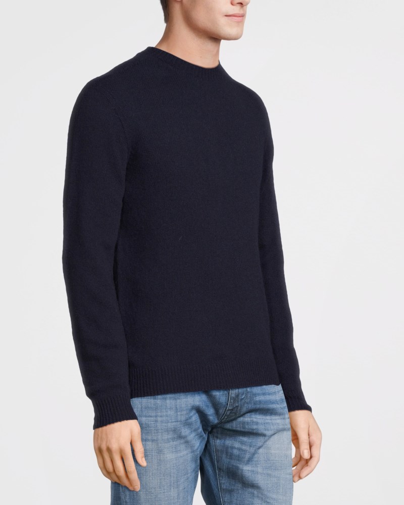 Tröja mesh seamless wool blend marin 3