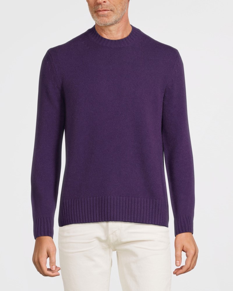 Stickad tröja crew neck 2