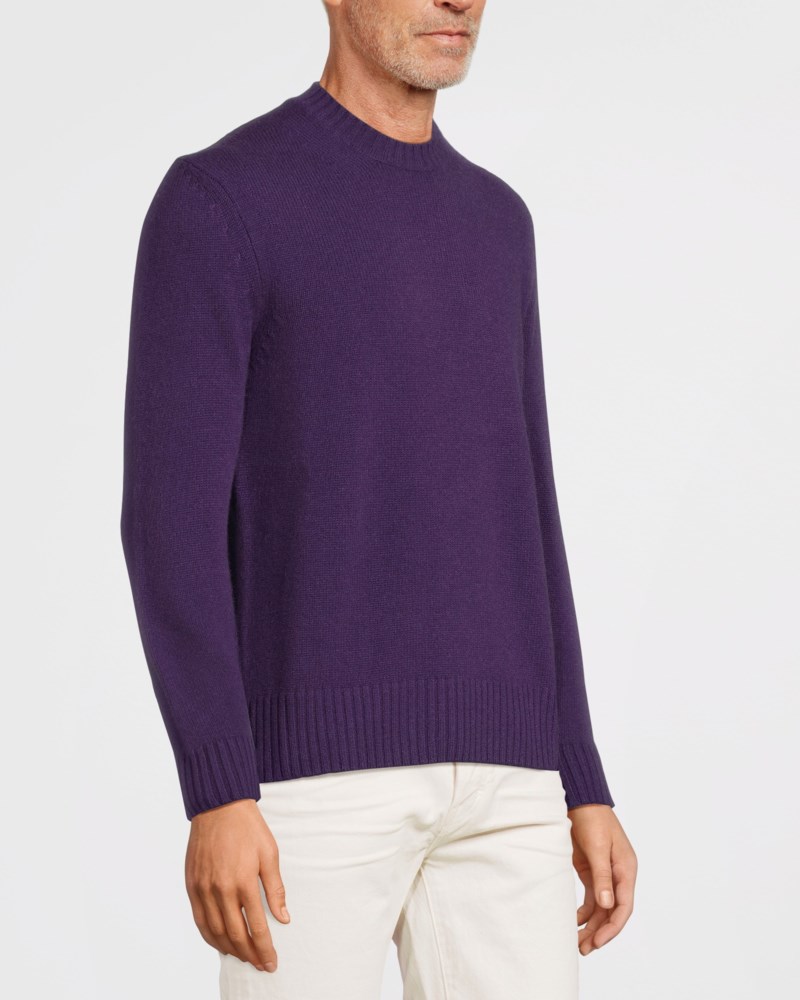 Stickad tröja crew neck 3