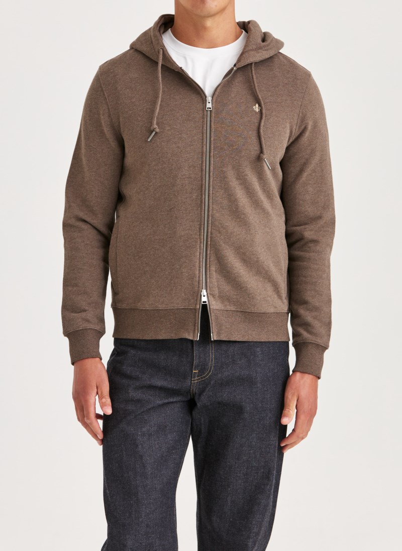 Hoodie brandon lily zip brown 2