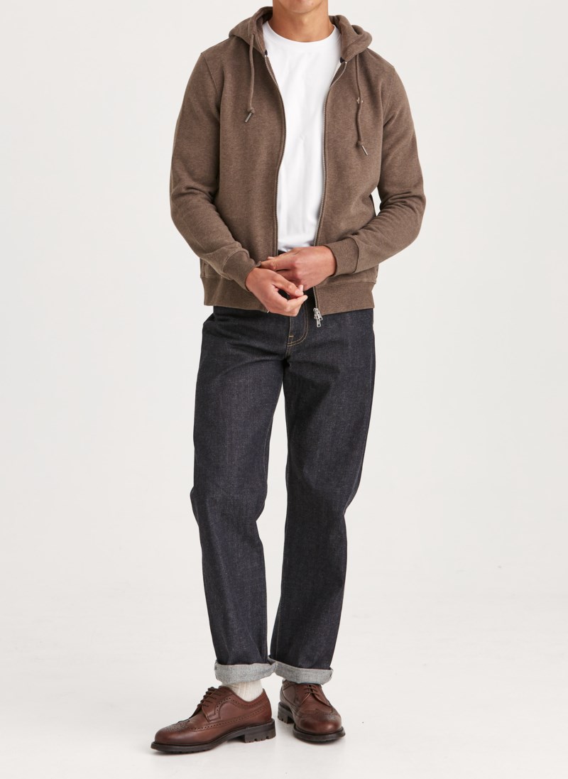 Hoodie brandon lily zip brown 3