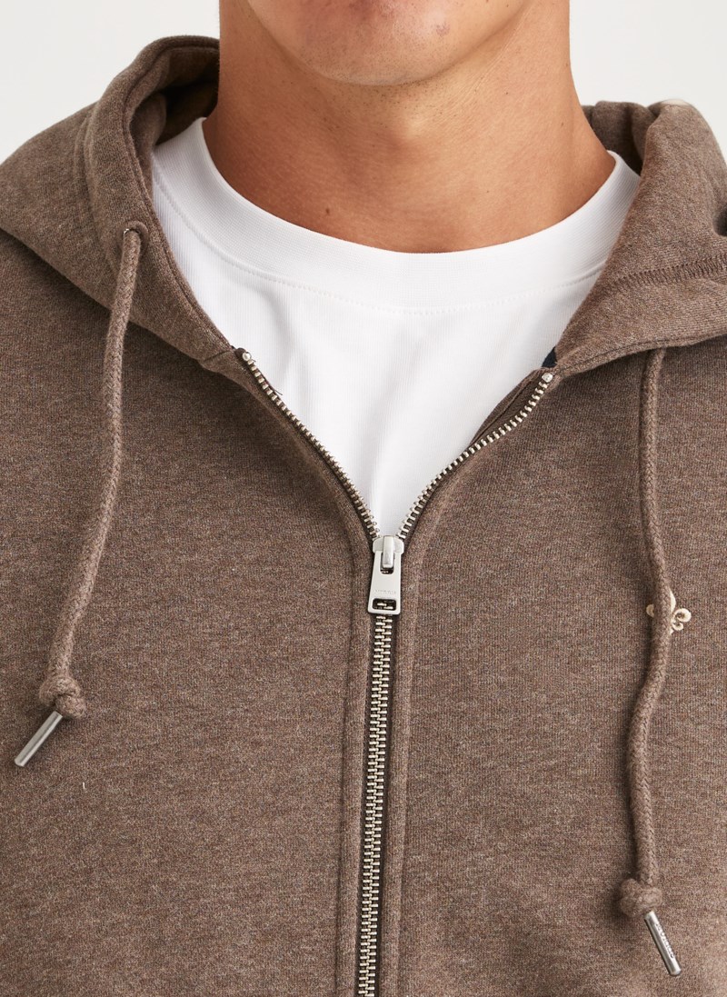 Hoodie brandon lily zip brown 5