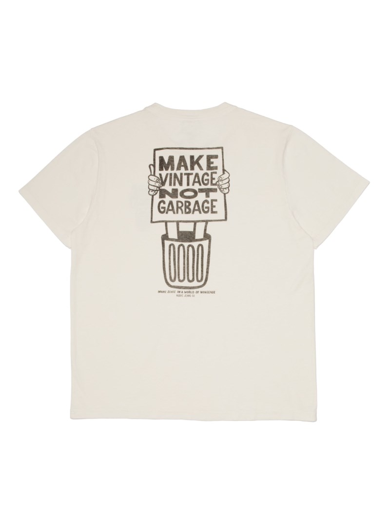 T-shirt roy garbage chalk white 2