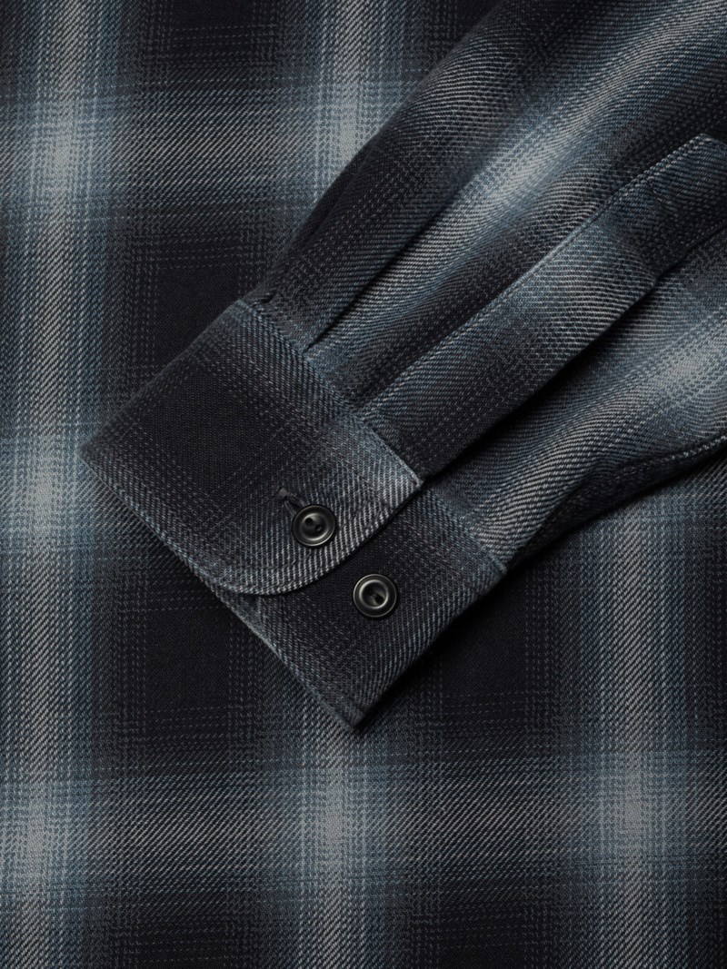 Skjorta julian worker shadow check black 2