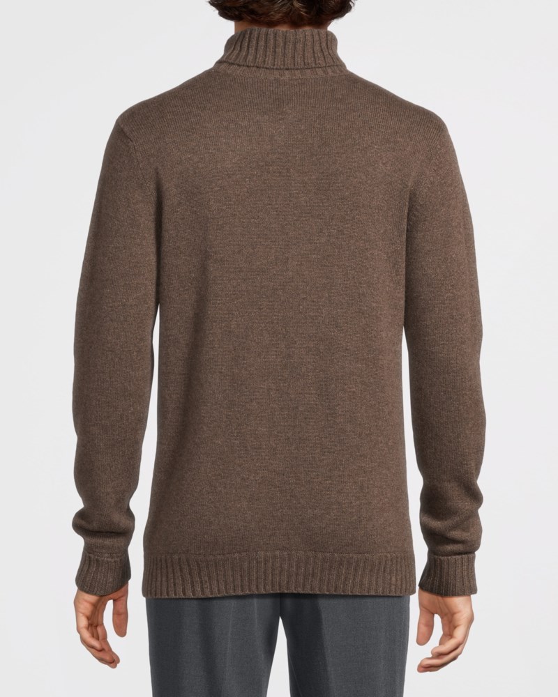 Davida Stickad tröja chunky roll neck herr – bild 4