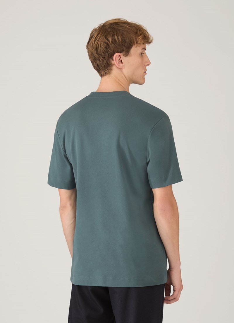 T-shirt heavy weight dark petrol 3