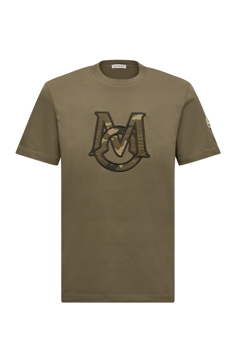T-shirt monogram olive green 1