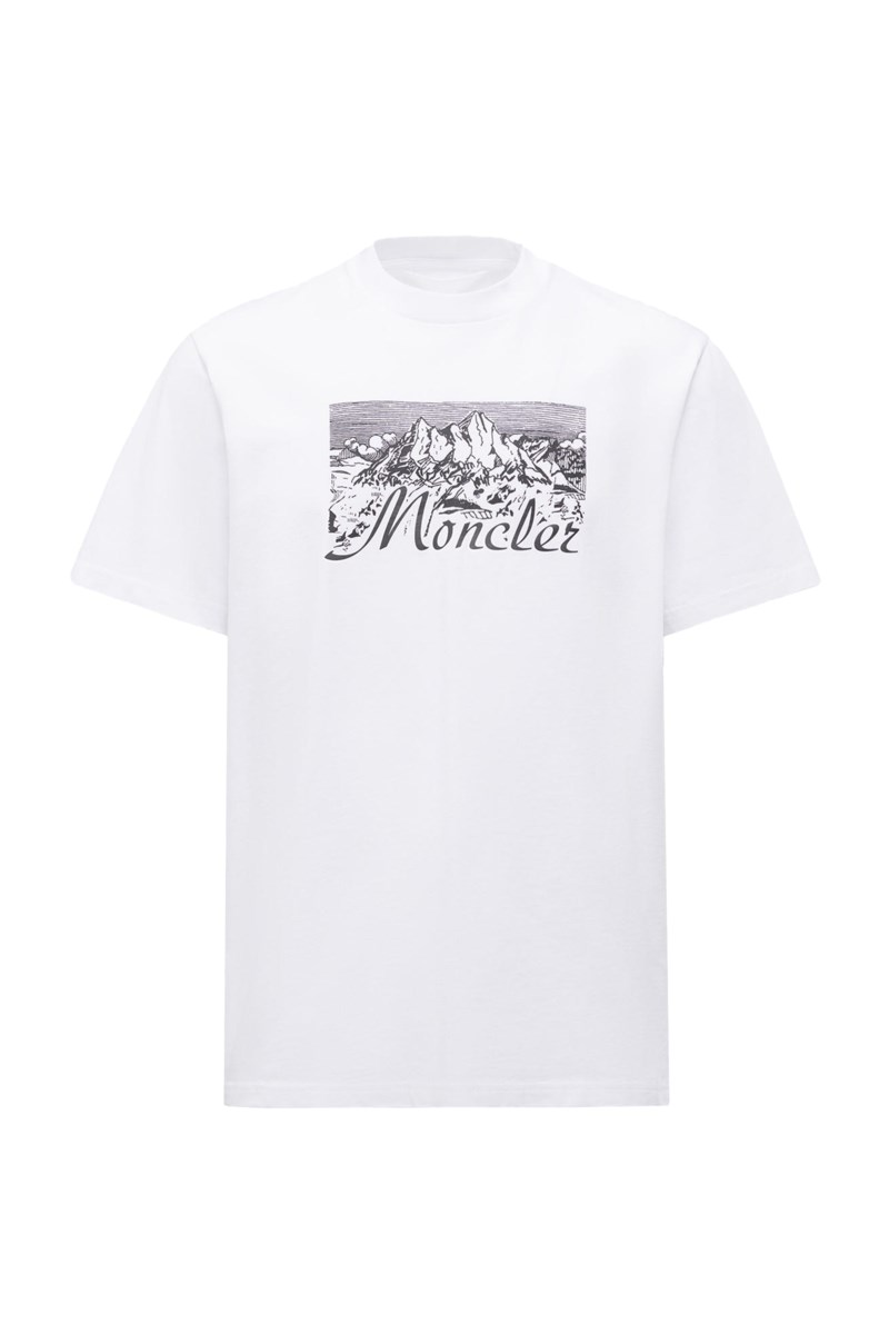 T-shirt mountain white 1