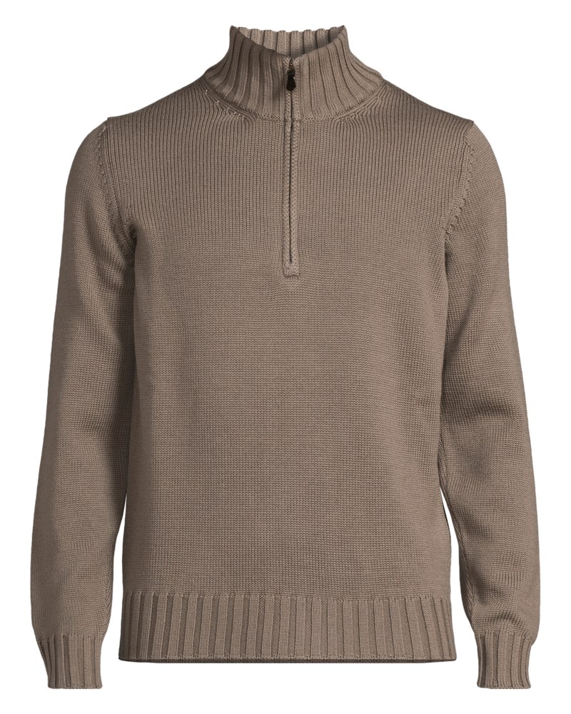 Tröja mockneck half zip 1