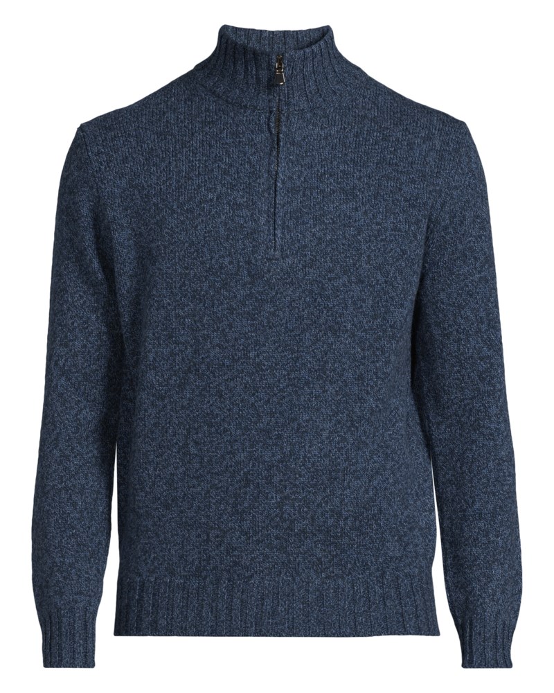 Tröja mockneck half zip 1