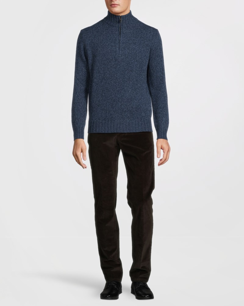 Tröja mockneck half zip 2