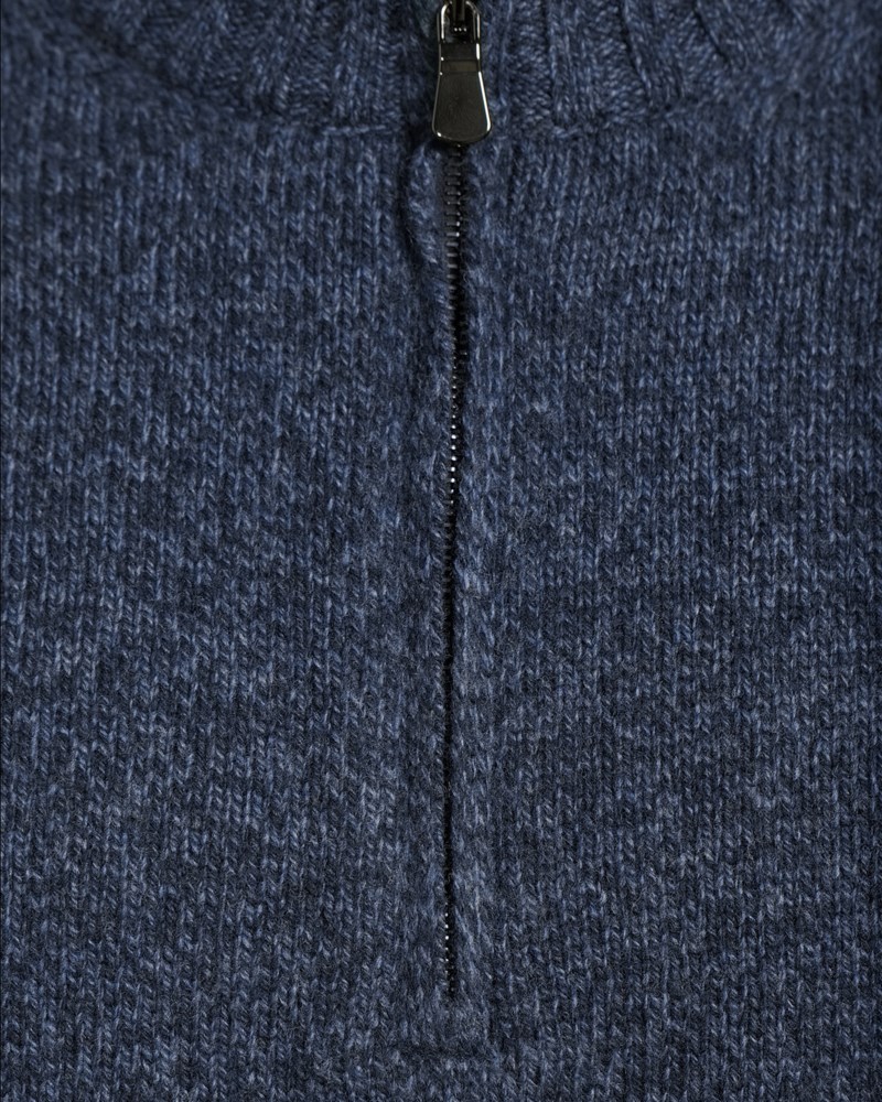 Tröja mockneck half zip 5