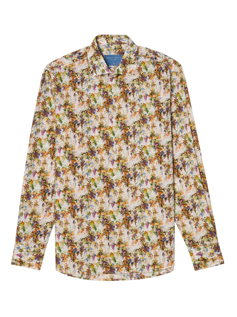 Skjorta reynolds vineyard print white multi 1