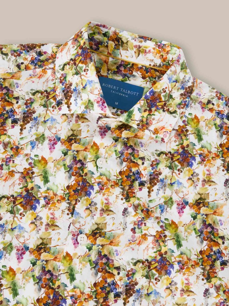 Skjorta reynolds vineyard print white multi 2