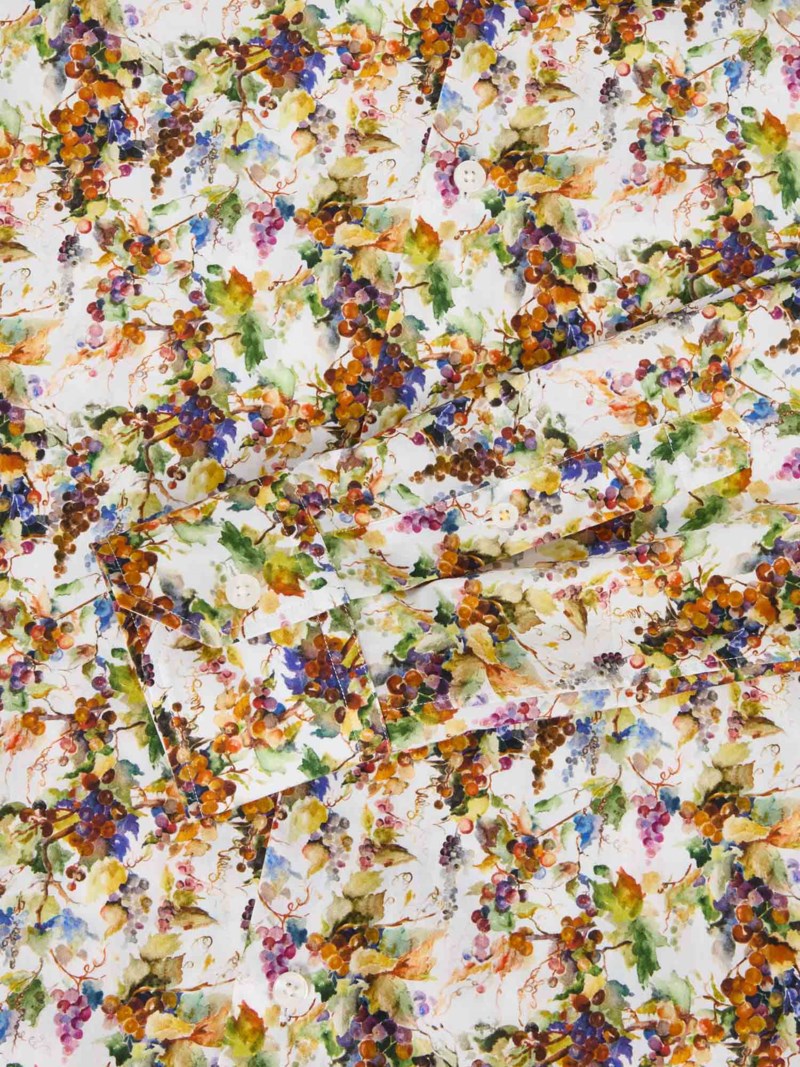 Skjorta reynolds vineyard print white multi 3