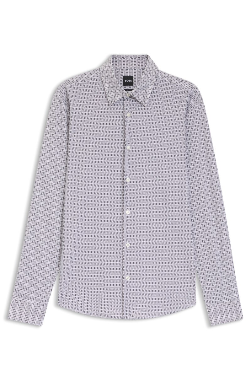 Skjorta p-roan-k-f-261 dark beige 1